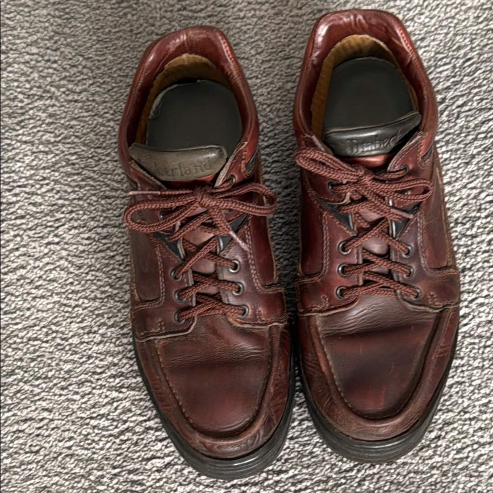 Timberland Mid-Cut Chukka Boots, Brown Leather, Padded Ankle. Size 10.5
